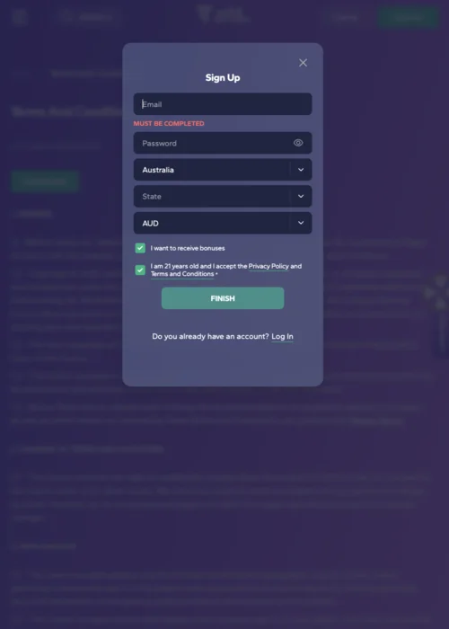 Signup WildTornado Casino
